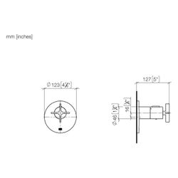 Dornbracht Unterputz-Thermostat xTool Vaia ohne Mengenregulierung, G 3/4", Abde... DORNBRACHT-36503809-43 4099477466996 (Abb. 1)
