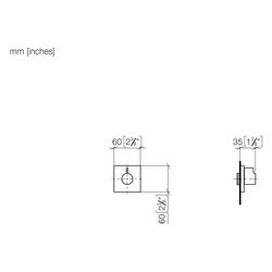 Dornbracht Unterputzventil Symetrics, linksschließend, G 1/2", Light Gold gebür... DORNBRACHT-36607985-27 4099477210506 (Abb. 1)