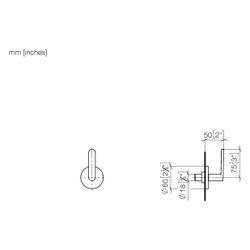 Dornbracht Unterputzventil Meta, rechtsschließend, 3/4", Rosette 60mm, Schwarz ... DORNBRACHT-36608661-33 4029011972614 (Abb. 1)