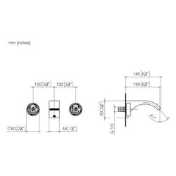 Dornbracht CYO Waschtisch-Wandbatterie 36707811 messing/messing gebürstet... DORNBRACHT-36707811-38 4029011930799 (Abb. 1)