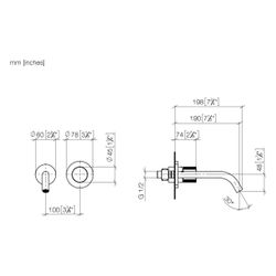 Dornbracht Meta Waschtisch-Wand-Einhandmischer ohne Ablaufgarnitur 36860664 sch... DORNBRACHT-36860664-33 4029011845260 (Abb. 1)