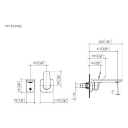 Dornbracht Waschtisch-Wand-Einhandbatterie Lissé starrer Auslauf 170mm, für Wan... DORNBRACHT-36860845-19 4099477129549 (Abb. 1)