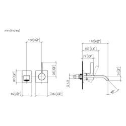 Dornbracht IMO Waschtisch-Wand-Einhandmischer ohne Ablaufgarnitur 36861670 plat... DORNBRACHT-36861670-06 4029011845550 (Abb. 1)