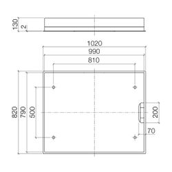 Dornbracht Regenpaneel für Deckeneinbau Serienneutral 41100979 Edelstahl polier... DORNBRACHT-41100979-85 4029011428333 (Abb. 1)