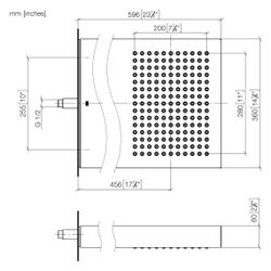 Dornbracht Regenbrause Just Rain mit Wandanbindung 33,8l/min, Edelstahl poliert... DORNBRACHT-41550979-85 4029011599279 (Abb. 1)