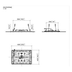 Dornbracht Regenpaneel Serenity Sky plus für Deckeneinbau mit Licht 5 Strahlart... DORNBRACHT-41781979-99 4099477274836 (Abb. 1)