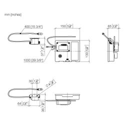Dornbracht Waschtischbatterie eSet Touchfree mit Temperatureinstellung, 42765970... DORNBRACHT-4276597090 4029011750045 (Abb. 1)