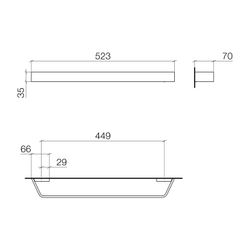 Dornbracht Badetuchhalter CL.1 Stichmaß 449mm, Dark Chrome... DORNBRACHT-83045705-19 4099477129730 (Abb. 1)