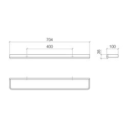 Dornbracht LULU Badetuchhalter 83070710 chrom... DORNBRACHT-83070710-00 4029011439018 (Abb. 1)