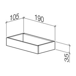 Dornbracht Handtuchring eckig MEM 190x35x105mm, Champagne gebürstet 22kt Gold... DORNBRACHT-83200780-46 4099477094960 (Abb. 1)