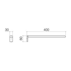 Dornbracht IMO Handtuchhalter 1-teilig 83211670 platin matt... DORNBRACHT-83211670-06 4029011687983 (Abb. 1)