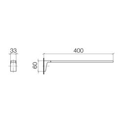 Dornbracht Handtuchhalter CL.1 1-teilig starr Ausladung 400mm, Champagne 22kt G... DORNBRACHT-83211705-47 4099477139869 (Abb. 1)
