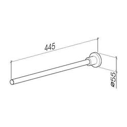 Dornbracht Handtuchhalter Tara 1-teilig starr, Ausladung 445mm, Bronze gebürste... DORNBRACHT-83211892-42 4099477249193 (Abb. 1)