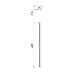 Dornbracht Handtuchhalter 1-teilig, starr, Ausladung 490mm, Chrom gebürstet... DORNBRACHT-83211979-93 4029011948749 (Abb. 1)