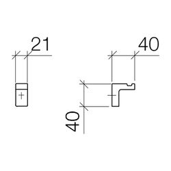 Dornbracht LULU Haken 83251710 platin matt... DORNBRACHT-83251710-06 4029011439087 (Abb. 1)