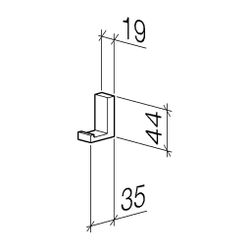 Dornbracht Haken für Lot, Ausladung 35mm, Bronze gebürstet... DORNBRACHT-83251780-42 4099477380940 (Abb. 1)