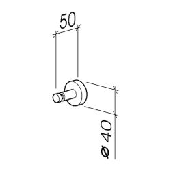 Dornbracht Haken, Ausladung 50mm, Light Gold... DORNBRACHT-83251979-26 4099477190907 (Abb. 1)