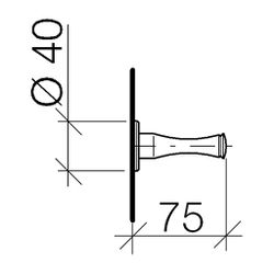 Dornbracht Haken Madison 75mm, Chrom... DORNBRACHT-83252970-00 4029011305726 (Abb. 1)