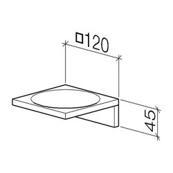 Dornbracht Seifenhalter Wandmodell MEM 120x45x120mm, Dark Chrome... DORNBRACHT-83410780-19 4099477075945 (Abb. 1)