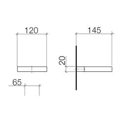 Dornbracht Seifenhalter Wandmodell Meta 120x20x145mm, Champagne 22kt Gold... DORNBRACHT-83410979-47 4099477034423 (Abb. 1)