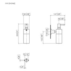 Dornbracht Tara Spender Wandmodell 83435892 Dark Platinum matt... DORNBRACHT-83435892-99 4029011777233 (Abb. 1)