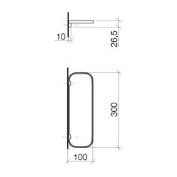 Dornbracht Ablage Wandmodell 300x26x100mm ohne Gittereinsatz, Bronze gebürstet,... DORNBRACHT-83482970-42 4099477211114 (Abb. 1)