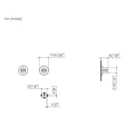 Dornbracht Halter für TARA, Chrom, 83490892-00... DORNBRACHT-83490892-00 4029011515941 (Abb. 1)