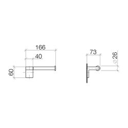 Dornbracht IMO Papierrollenhalter ohne Deckel 83500670 platin matt... DORNBRACHT-83500670-06 4029011693809 (Abb. 1)