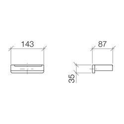 Dornbracht LULU Papierrollenhalter ohne Deckel 83500710 platin matt... DORNBRACHT-83500710-06 4029011439278 (Abb. 1)