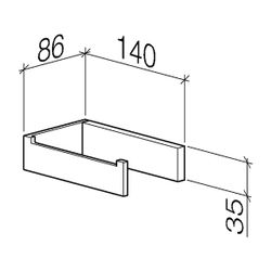 Dornbracht Papierrollenhalter ohne Deckel MEM 140x35x85mm, Champagne gebürstet ... DORNBRACHT-83500780-46 4099477095127 (Abb. 1)