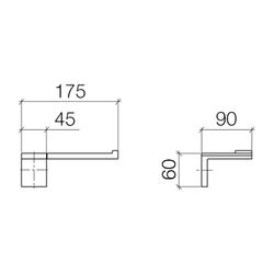 Dornbracht Symetrics Papierrollenhalter ohne Deckel 83500980 Dark Platinum matt... DORNBRACHT-83500980-99 4029011925788 (Abb. 1)