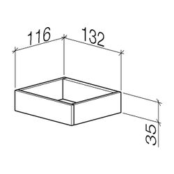 Dornbracht Reserve-Papierrollenhalter MEM 132x35x116mm, Champagne 22kt Gold... DORNBRACHT-83590780-47 4099477095165 (Abb. 1)