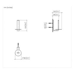 Dornbracht Reserve-Papierrollenhalter 155x90x130mm Stichmaß 61mm, Dark Platinum... DORNBRACHT-83590976-99 4099477273983 (Abb. 1)