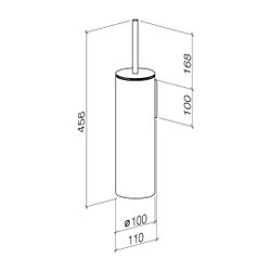 Dornbracht Toiletten-Bürstengarnitur Wandmodell Meta 100x456x110mm, Light Gold... DORNBRACHT-83910979-26 4099477191188 (Abb. 1)