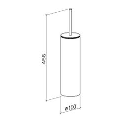 Dornbracht Toiletten-Bürstengarnitur Standmodell Meta 100x456mm, Champagne gebü... DORNBRACHT-84910979-46 4099477095097 (Abb. 1)
