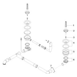 Dornbracht Ablaufgarnitur, Edelstahl gebürstet, 04110100800-86... DORNBRACHT-04110100800-86 4029011549687 (Abb. 1)