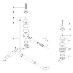 Dornbracht Ablaufgarnitur, Edelstahl gebürstet, 04110101200-86... DORNBRACHT-04110101200-86 4029011553059 (Abb. 1)