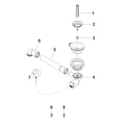 Dornbracht Ablaufgarnitur, Edelstahl gebürstet, 04110105500-86... DORNBRACHT-04110105500-86 4029011503146 (Abb. 1)