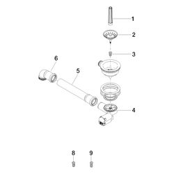 Dornbracht Ablaufgarnitur 500x35x195mm für Spültisch, Edelstahl, 04110105600... DORNBRACHT-04110105600-86 4029011658532 (Abb. 1)