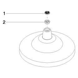 Dornbracht Regenbrause rund, D 200x94mm, Chrom, 04120503702-00... DORNBRACHT-04120503702-00 4029011738869 (Abb. 1)