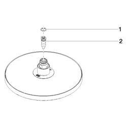 Dornbracht Regenbrause rund, D 220mm, Platin gebürstet, 04120509200-06... DORNBRACHT-04120509200-06 4029011739859 (Abb. 1)