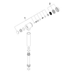 Dornbracht Spülbrause, 49x35x142mm, Platin, 04121109310-08... DORNBRACHT-04121109310-08 4029011581243 (Abb. 1)