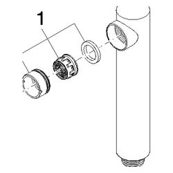Dornbracht Spülbrause, 30x35x168mm, Chrom, 04121110600-00... DORNBRACHT-04121110600-00 4029011636622 (Abb. 1)