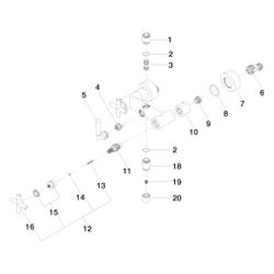 Dornbracht Anschluss für Wanne Wand, 200x215x140mm, Chrom, 04171002001-00... DORNBRACHT-04171002001-00 4029011547072 (Abb. 1)