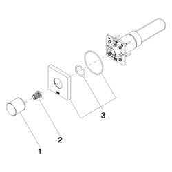 Dornbracht Bedienelement für Unterputzmontage, 140x95x90mm, Dark Platinum ge... DORNBRACHT-04209705901-99 4029011924521 (Abb. 1)
