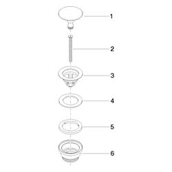 Dornbracht Ablaufgarnitur ohne Druckverschluss G 1 1/4" für Becken ohne Überlau... DORNBRACHT-10126970-00 4029011635601 (Abb. 1)