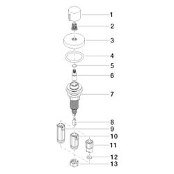 Dornbracht Exzenterbetätigung mit Drehknopf für ein Becken inkl. Adapter für Bo... DORNBRACHT-10710970-00 4029011534577 (Abb. 1)