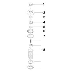 Dornbracht Bedienknopf Air Switch für Müllzerkleinerer, Platin gebürstet, 10713... DORNBRACHT-10713970-06 4029011561658 (Abb. 1)