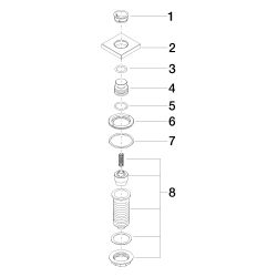 Dornbracht Bedienknopf Air Switch für Müllzerkleinerer, für Lot, Dark Platinum ... DORNBRACHT-10714970-99 4029011763977 (Abb. 1)