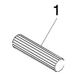 Dornbracht Hebel Tara mit linearer Struktur für Waschtischarmaturen, Dark Plati... DORNBRACHT-11171882-99 4029011980169 (Abb. 1)